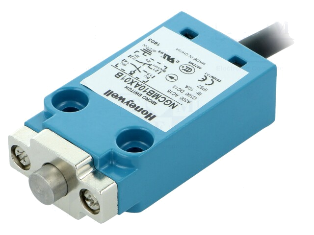 Eindschakelaar; pin; NO + NC; 10A; max.240VAC; max.250VDC; IP67 Eindschakelaar; pin; NO + NC; 10A; max.240VAC; max.250VDC; IP67